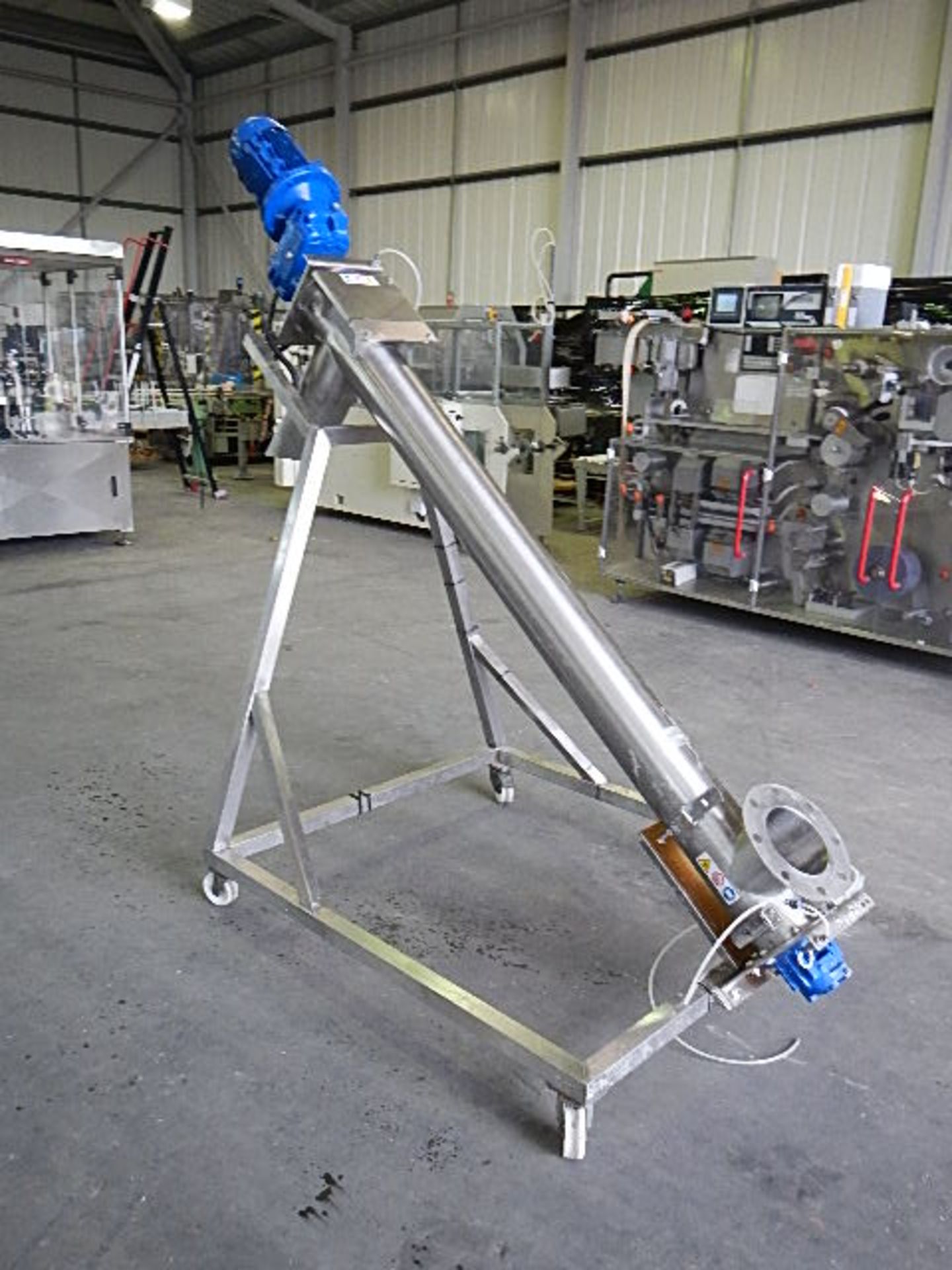 WAM TX screw elevator for powders. All stainless steel contact parts. Mounted on a robust - Image 5 of 5