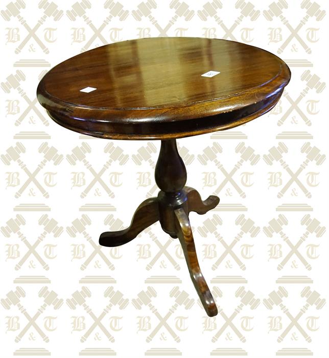 Reproduction solid mahogany centre column pedestal table