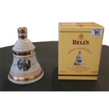 Boxes Bells limited edition Christmas 2005 whisky decanter
