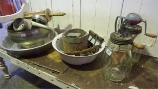A collection of 19th century and later dairy items