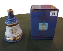 Boxed Bells extra special whisky decanter Queen Mothers 100th year anniversary