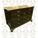 Early 19th century mahogany hall chest with storage