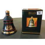Boxed Bells extra special whisky decanter 1995