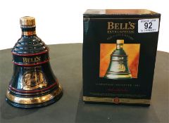Boxed Bells extra special whisky decanter 1995