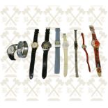 9 assorted watches including gents & ladies