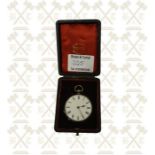 Victorian silver gents dress pocket watch in original case