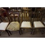 A collection of 10 assorted wooden chairs from Victorian to later