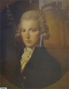 3 framed portrait prints, one of young boy, one of Horatio Viscount Nelson and one of William Pitt