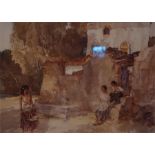 2 x Russell Flint Prints one village scene and one of the temple bar.
