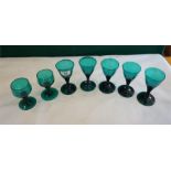 7 Bristol Green assorted wine glasses