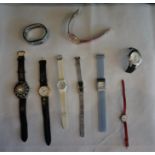 9 assorted ladies and gents watches