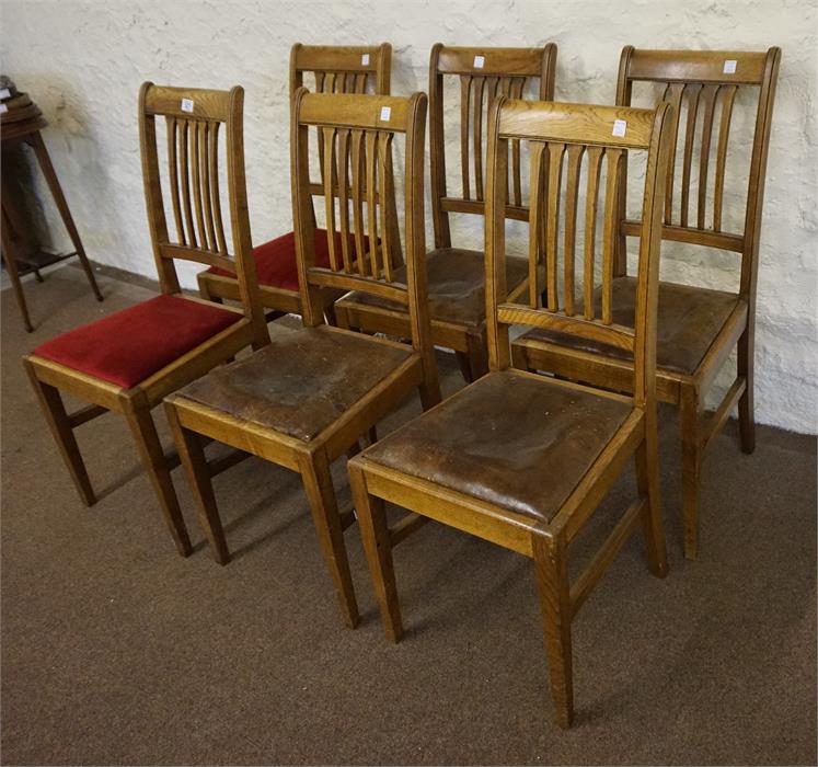 6 ash dining chairs - Image 2 of 2