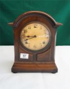 Edwardian Mahogany Cased Mantle Clock