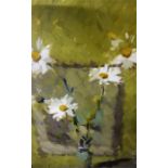 Oil painting of daisy's, signed 24 x 16 inch