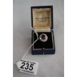 1 x Ladies diamond and sapphire dress ring mounted in yellow and white gold