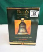 Boxed Bells extra special whisky Christmas decanter 1994