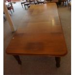 A Large Victorian mahogany extending dining table