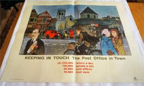 Set of 3 posters G.P.B Keeping in touch, Sydney Lee, Exeter plus 2 posters one titled
