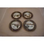 4 x Commemorative Spode wall plates, D Day landing