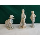 3 Spanish porcelain figurines