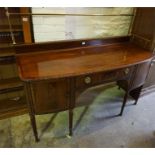 19th Century Mahogany sideboard with 2 side cabinets (one with cellerette) and