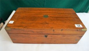 A 19th century mahogany lap desk