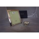 Mappin & Webb Hallmarked silver Photo Frame in fitted box