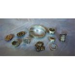 Lots of assorted silver Jewellery