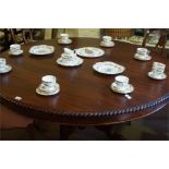 A Coalport Ming Rose pattern bone china tea set