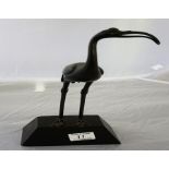 Oriental Bronze Flamingo mounted on a wooden base
