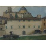 William Crozier (Scottish 1897-1930) 'Assisi' watercolour