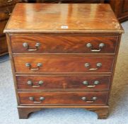 Georgian mahogany four drawer chest of drawers