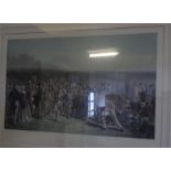 Large print engraving "The Golfers", 63 cm by 92 cm