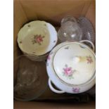 Two Boxes of assorted porcelain and glass bric a brac