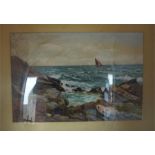 James Aitken (Scottish 1880 - 1935) Sea scene Watercolour