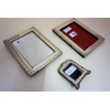 Three Silver Photograph Frames