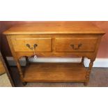 A Light Oak Two Drawer Side Cabinet