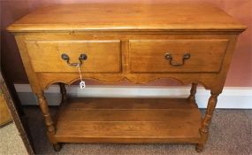 A Light Oak Two Drawer Side Cabinet