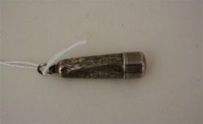 A Cheroot Holder in A Victorian Silver Fob Case