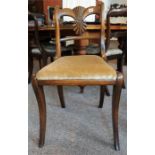 A Regency Mahogany Dining Chair with