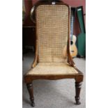 A Regency Mahogany & Bergere Pavillion Chair