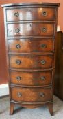 A Mahogany Six Drawer Chest Of Drawers