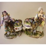 A Pair Of 19th Century Meissen Figures Of Flower Sellers
