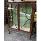 A Walnut China Cabinet