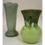 A Scottish Glass Vase By Strathearn