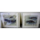 After Archibald Thorburn, A Group Of Six Prints Of Dolphins & Whale Subjects, 23.5 x 29cm, mounted