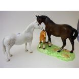 A Beswick Horse & Pony figure Group