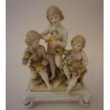 A 19th Century Naples Factory Porcelain Figure Group