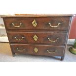 An 18th Century Continental Stained Oak Commode Chest