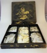 A Chinese Export Chinoiserie Lacquer Games Compendium